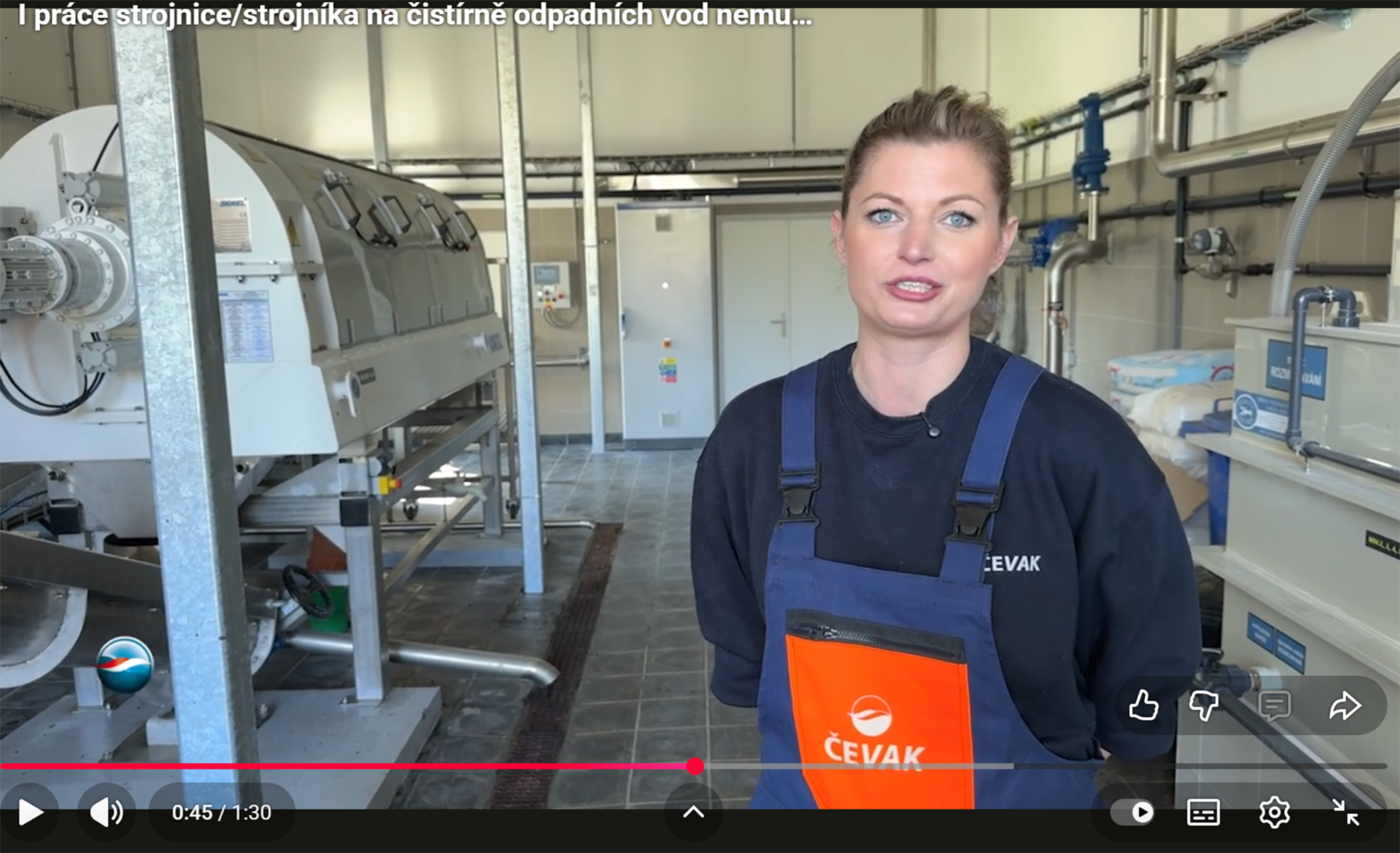 Strojník na čistírně