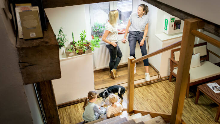 Informal atmosphere at work