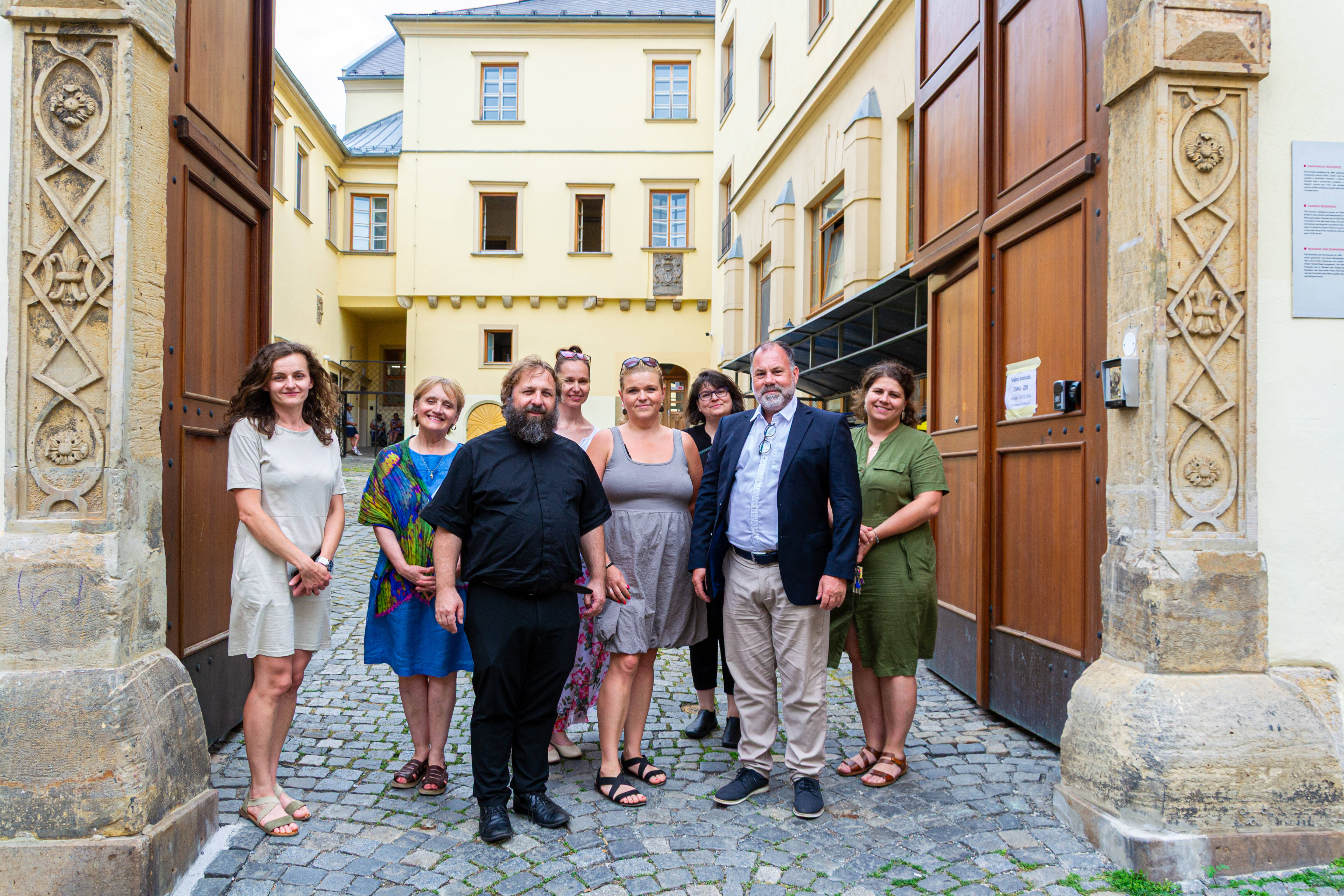 Tým vedení Charity Olomouc s návštěvou z Německa